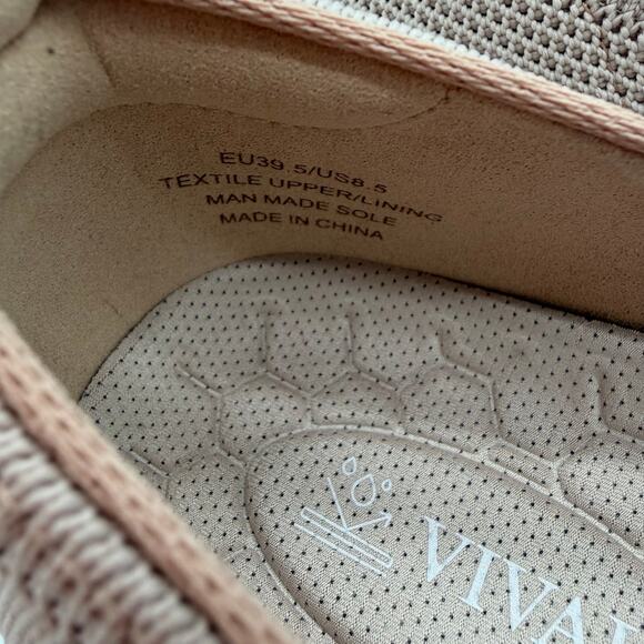 Vivaia Izabel Walker Pro Hybrid Comfort Support Knit Water RPT Flats Taupe 8.5 - Picture 9 of 10